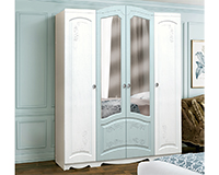 Шкаф 4-х дверный с 2-мя зеркалами от набора мебели для спальни Венеция-4